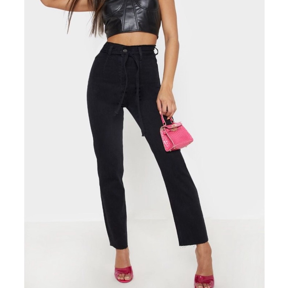 Prettylittlething retro straight leg jeans